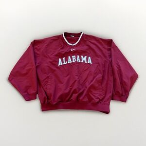 Alabama Crimson Tide Jacket Mens XL Nike Pullover Windbreaker Y2k Vintage